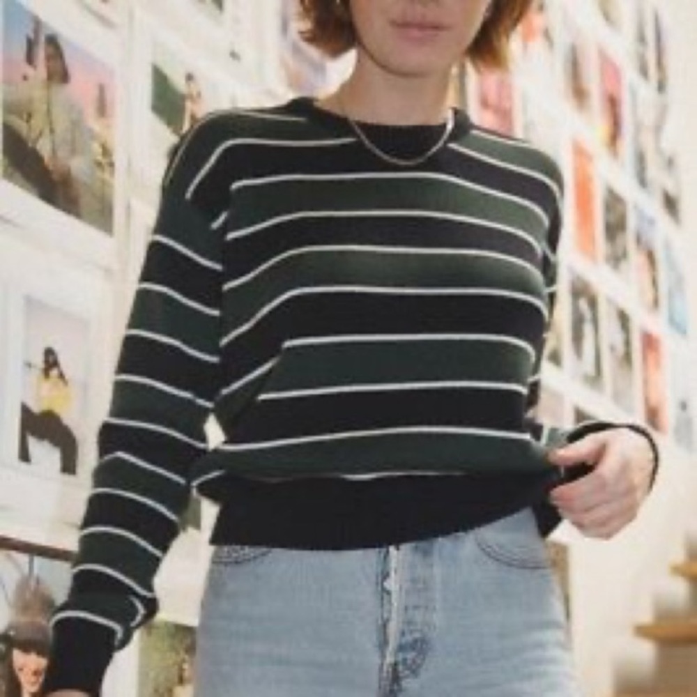 Striped Brandy Melville Sweater Blue and Green